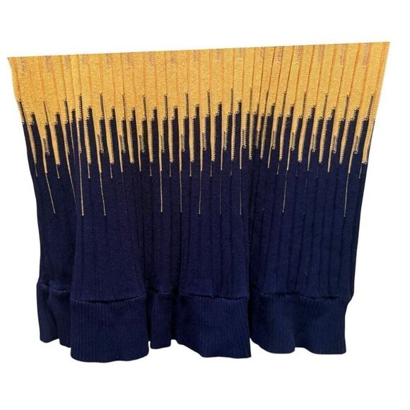 Forever 21 Color Blocked Sweater Top Size 3X FITS LIKE A L Yellow Cream Navy - Picture 7 of 10